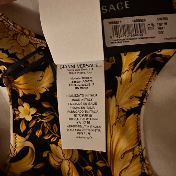Versace Baroque Printed Cropped Tank Top - Picture 5 of 12
